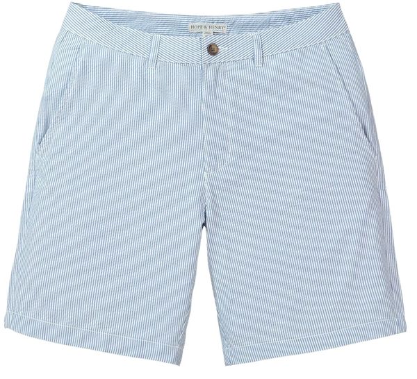 

& henry men's cotton 9" short d8rn#, White;black