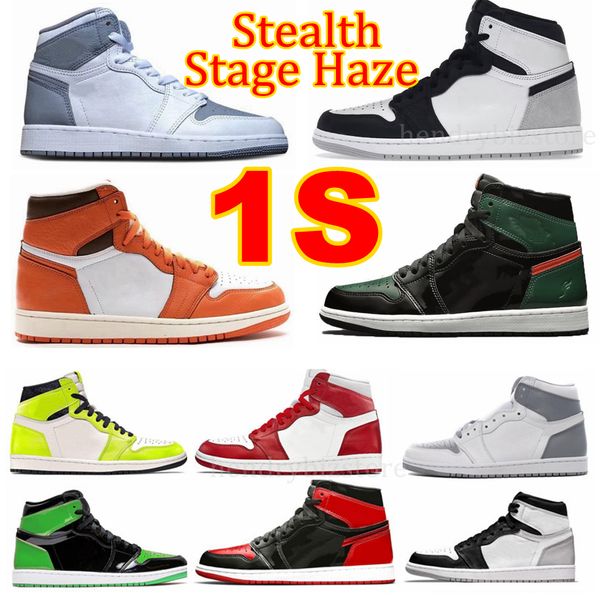

1 og stealth stage haze visionaire basketball shoes 1s mens high mid college crey sneakers royal hyper unc bordeaux university blue dark moc