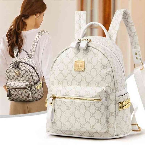 

new backpack street schoolbag women's bag p