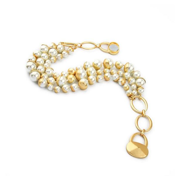 

2022 new niche design beaded necklaces qingdao european and american fashion retro elegant glass pearl multilayer ladies short necklace, Silver