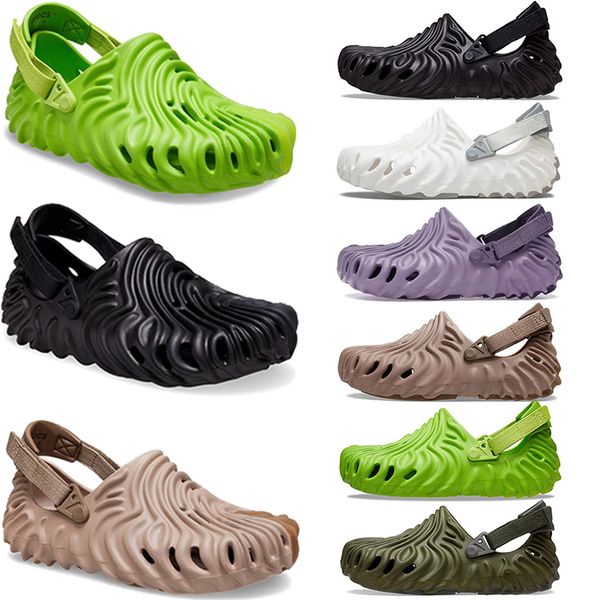 

2022 pollex clog designer men women croc sandals slippers slides slip-on stratus stratus urchin crocodile summer beach shoes, Black