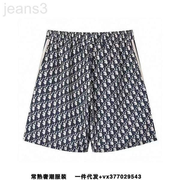 

men's pants designer 2022 high street full printed english letters leisure sports shorts women, Black