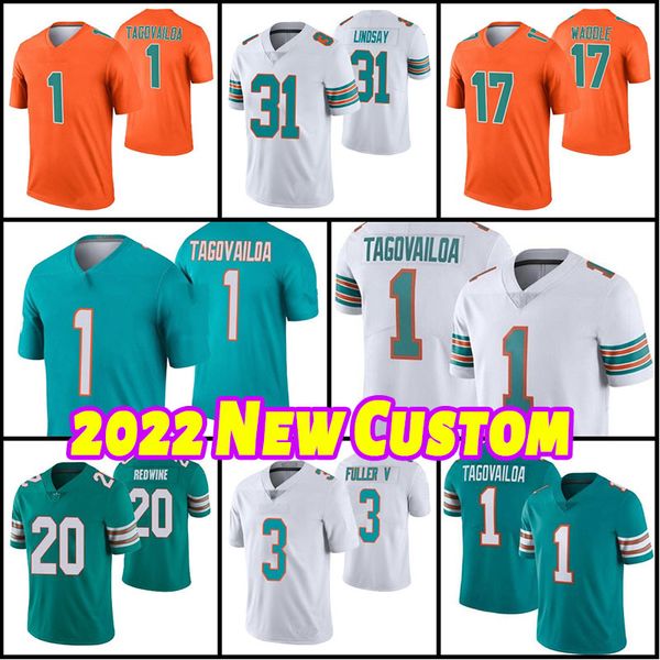 

10 tyreek hill 1 tua tagovailoa football jersey jaylen waddle dan marino xavien howard lynn bowden jr. jaelan phillips gesicki will fuller v, Black;red