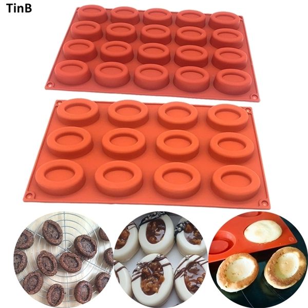3D-Silikon-Gebäckformen, ovale Silikon-Schokoladenform, Backform, handgefertigte Seifenform, Donut-Tablett, Muffin-Tassen, Kuchenform 220517