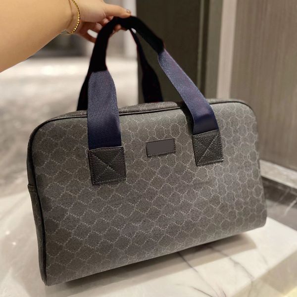 

designers large travel totes bags 40x25cm real leather handbags fashion mens women canvas blue jean grey black l m tote summer winter outsid