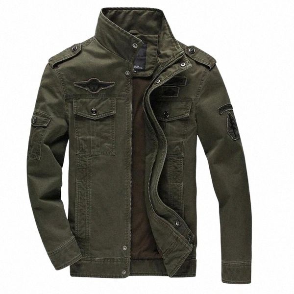 

military jacket men jeans casual cotton coat plus size 6xl army bomber tactical flight autumn winter cargo jackets men's x6gq#, Black;brown