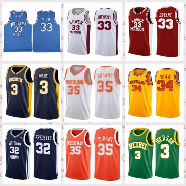 

2021 low-priced men retro classic basketball jersey maryland university jerseys len 34 bias vintage breathable shorts size s-2xl blue white, Black;red
