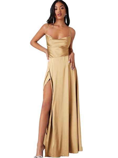 

crisscross backless wrap satin prom dress z83q#, Black;gray