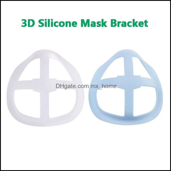 24 -часовой корабль 6 стилей 3D Sile Mask Cracket Crackte Gipstick Защита Подставка Внутренняя поддержка для улучшения дыхания плавно маски