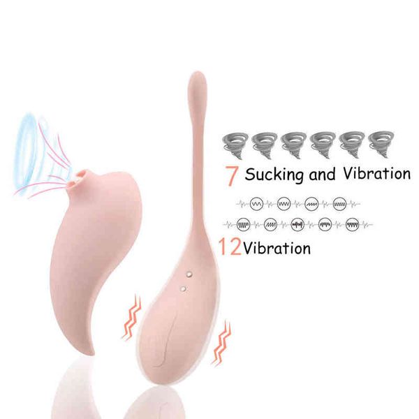 Sexspielzeug Masager Spielzeug für Erwachsene 2 Stück Saugen Vibrator Dildo für Frau Anal Plug Klitoris Stimulator Kegel Ball Drahtloses Spielzeug Erotikmaschine Weiblich KU0F