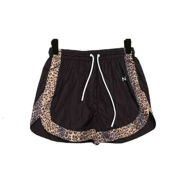 

paris designer women's two piece pants set leopard print letter zip jacket casual shorts mini sports shorts ultra comfortable fabric, White