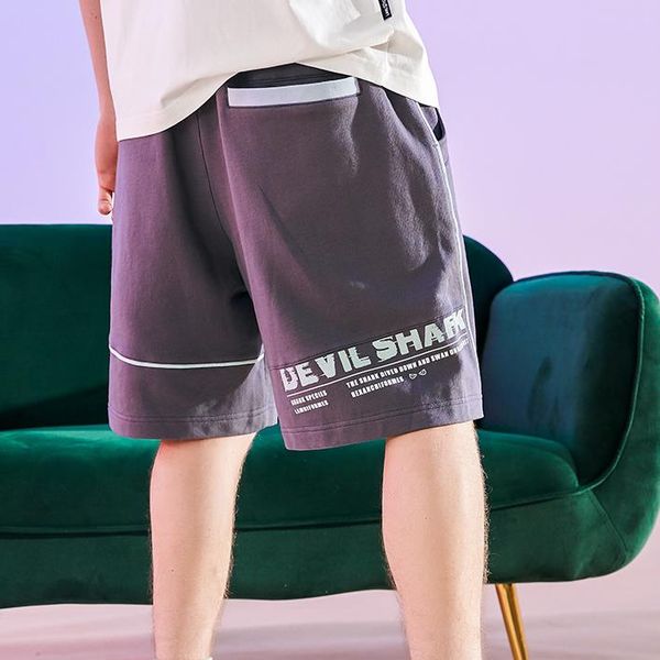 

new mens shorts trend printing shark cartoon pattern summer trousers casual large size quick-drying breathable pants loose couple sweatpants, White;black