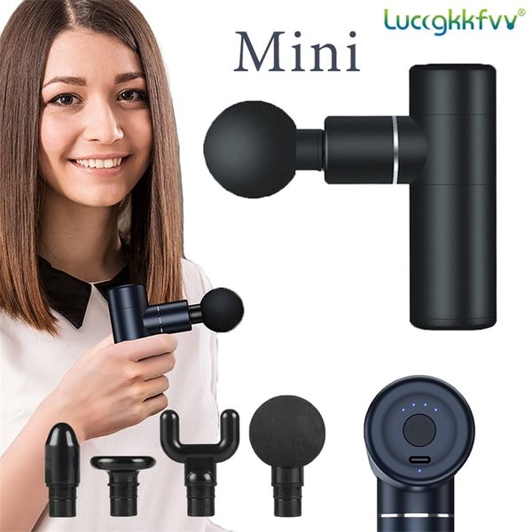 Mini Massagem Música Música Elétrica Polícia de Bolso Muscular Massager Terapia para Massagem Corporal Relaxamento Dor Alívio 220530