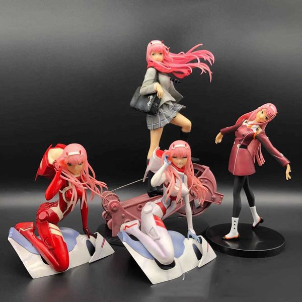 

huiya01 darling in the franxx national team uniform school uniform suit red long hair girl collection office ornaments gift new q0722