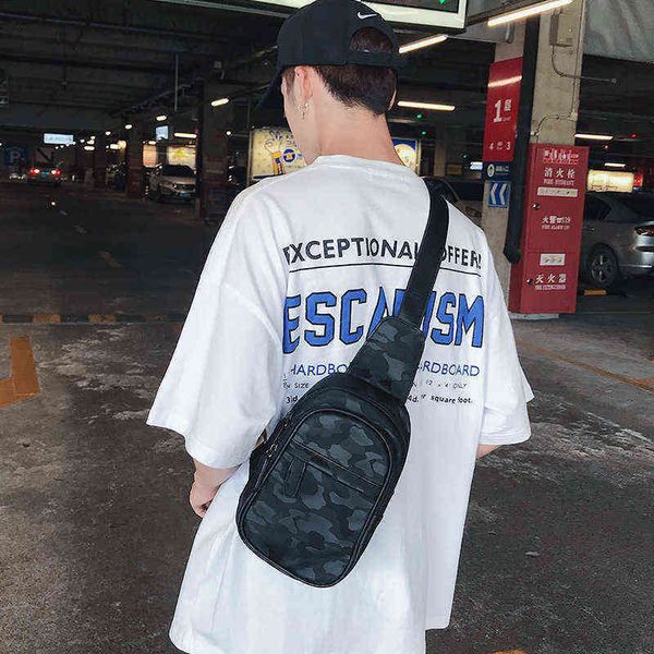 

fashion travel crossbody bags for men camouflage shoulder chest bag phone wallet canvas waist pack bolsos hombre 220610