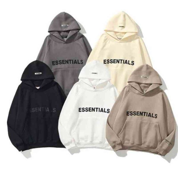 

2022 fog new fashion brand essential spring and autumn long sleeve loose sports sweater, Black