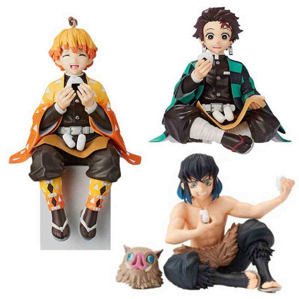 

chokonose premium figure demon slayer anime figure kamado tanjirou/agatsuma zenitsu action figure kimetsu no yaiba figurine toys g220707