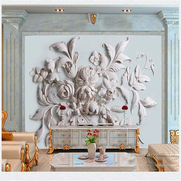 

papel flower mural 3d wall p murals wallpaper for bedding room tv background 3d wall murals wall paper