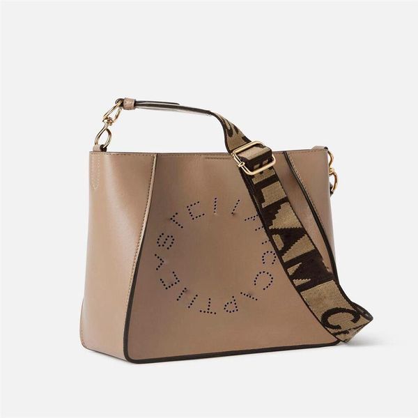 

stella mccartney handbag 1 1 women's one-shoulder pvc high-quality leather shopping messenger bag278l, Black