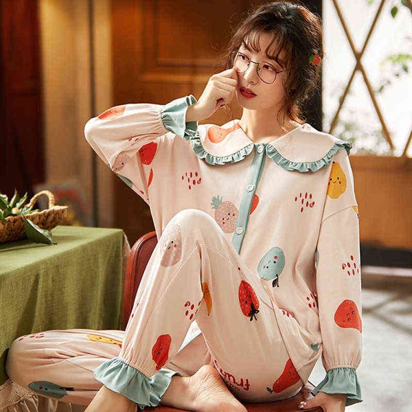 

sleep lounge spring autumn 100 cotton pregnant nightwear casual breastfeeding p, White