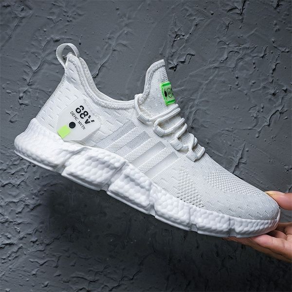 

spring summer casual shoes men sneaker trendy comfortable mesh fashion zapatos hombre plus large size 39 220614, Black;white