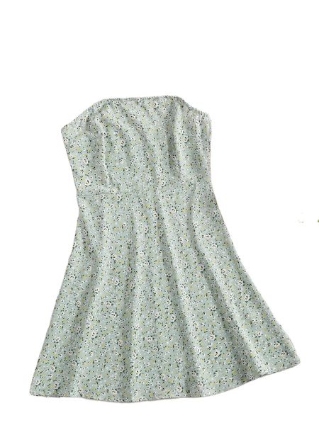 

ditsy floral tie shoulder cami dress c1fe#, Black;gray