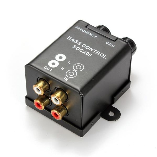 Carro de áudio do carro Home Amplificador Bass Controlador RCA Ganho Nível de Volume Controle Botão Booster