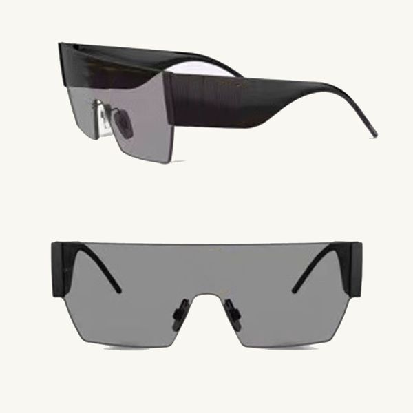 

sunglasses men square oversized rimless all-in-one mirror 2233 sports style designer sunglasses for women summer uv protection quality, White;black