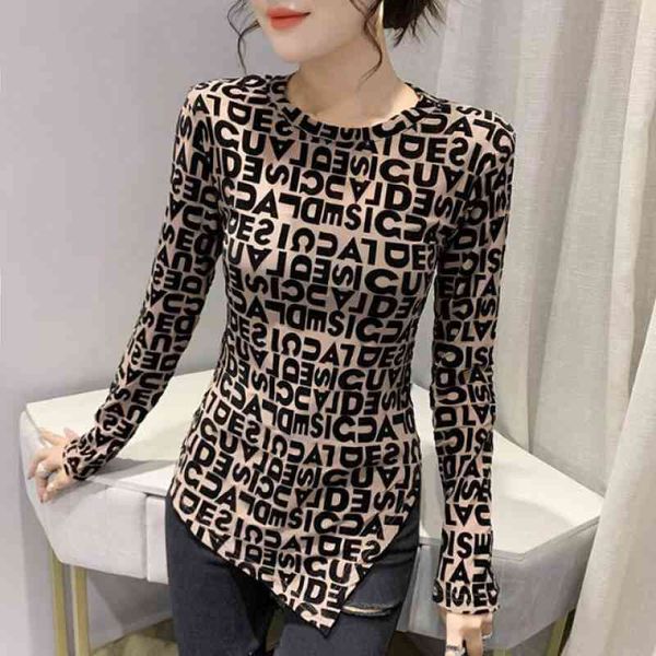 

2022 latest brand fashion design trend men's women's same sweater tight spring autumn beautiful new 2022 long sleeve shirt split w, White;black