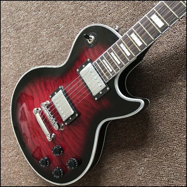 

guitar store standard black circle red electric guitar fast