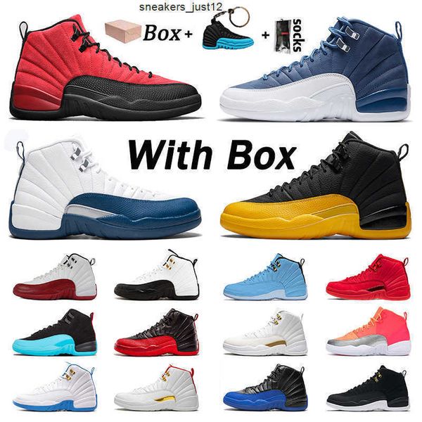 

sneakers mens basketball shoes 12 flu game university gold 12s dark concord stone blue xii ovo trainers