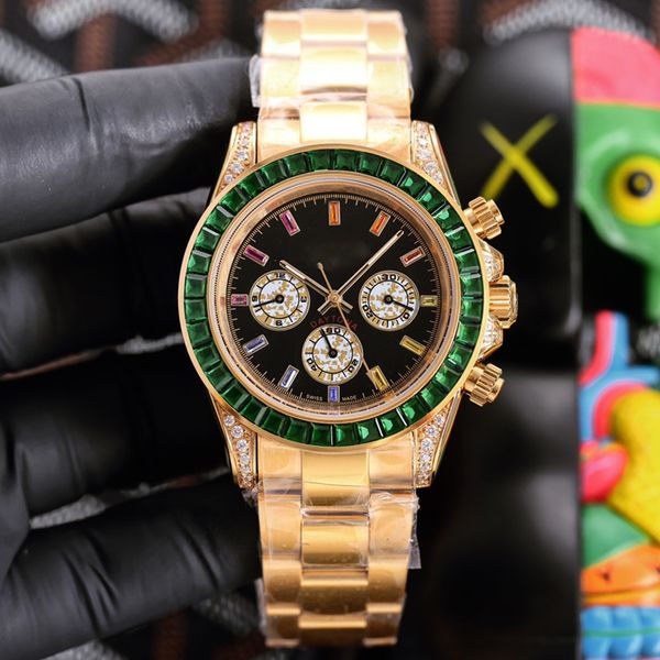 

mens watch diamond set dial automatic mechanical watches fashion designer wristwatch stainless steel strap waterproof design gift for men wr, Slivery;brown