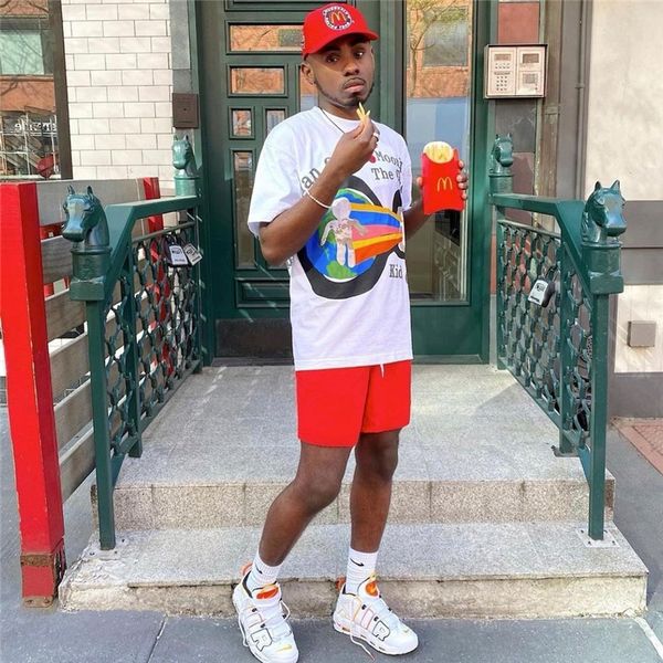 

puff print t shirts men women 1 t-shirt oversized tees short sleeve, White;black