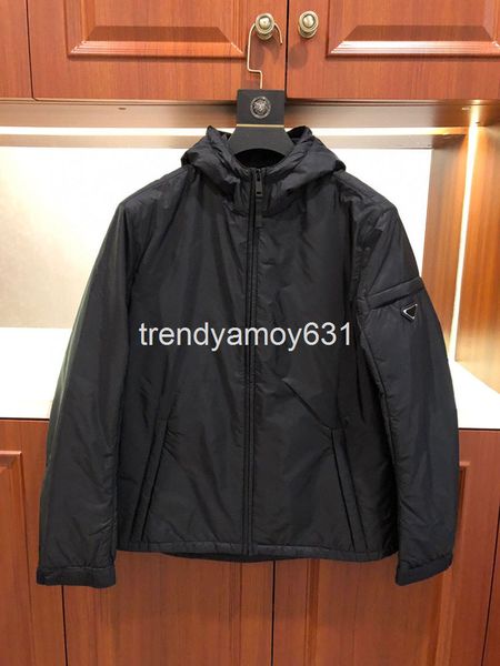 

men's jackets autumn and winter hooded cotton jacket guest windproof waterproof memory p home, Black;brown