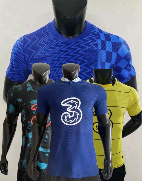 

player version 2021 2022 2023 werner cfc soccer jerseys jorginho mendy chilwell havertz kovacic kante t.silva pulisic ziyech mou, Black