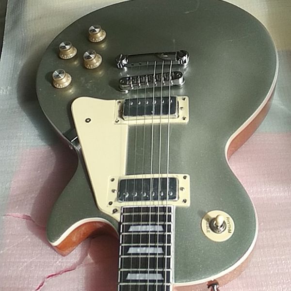 

customized silver sparkle standard electric guitar with mini humbuckers#32
