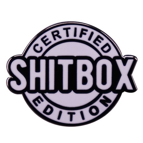 

certified-shitbox badge funny backpack hat decorative fashion accessories, Blue