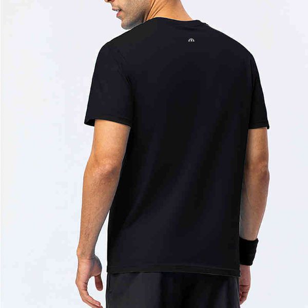 

men's t shirts lulu cotton loose t-shirt outdoor sports women's shirt activity uniform short sleeve lu-d15008 tees ntso, White;black