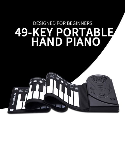 49 Key Portal Childer Roll Hand Roll Piano Electronic Teclado USB Midi Piano