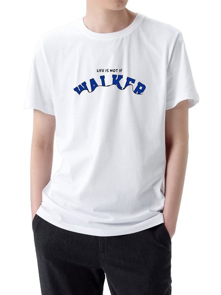 

men slogan graphic tee 64lm#, White;black