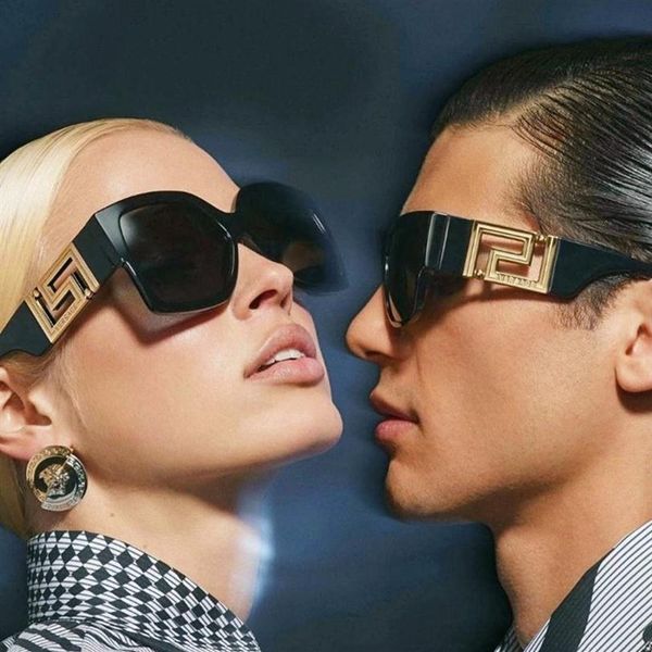 

american and european fashion head big frame square sunglasses female sunglasses ve4402281z, White;black