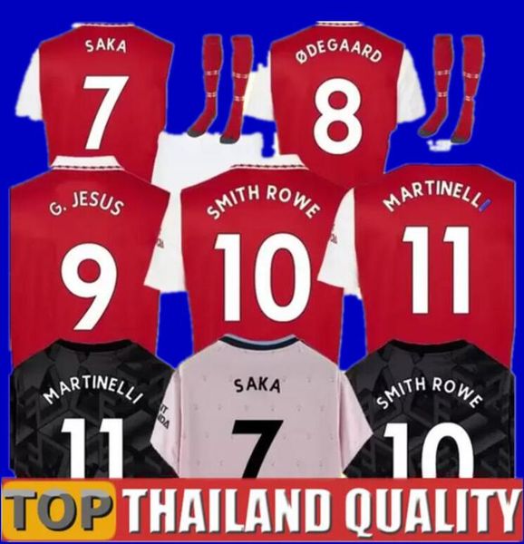 

22 23 saka gabriel jesus smith rowe pepe thomas soccer jerseys fans player version fabio vieira martinelli football shirt 2022 2023 tierney, Black;yellow