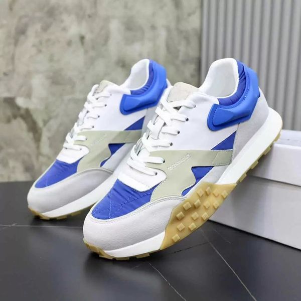 

spectres sporty runner suede & leather sneakers shoes technical fabric mesh bteathable daily life men walking outdoor trainers, Black