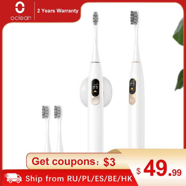 

toothbrush global version oclean x sonic electric toothbrush color lcd touch screen ipx7 4 brush modes fast charge 30 days tooth brush 0419