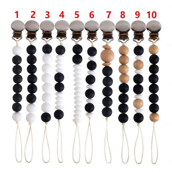 

baby pacifier chain clips infant gracious holder silicone clip nipple teether dummy strap baby toy
