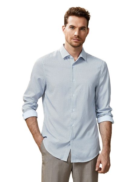 

men allover print shirt 50ai#, White;black