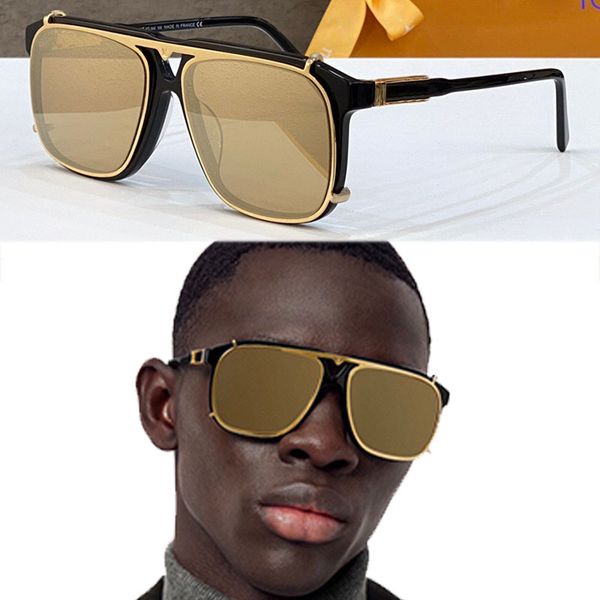 

mens sunglasses casual business style 1085 lens removable dual purpose glasses designer outdoor driving uv protection belt original box, White;black