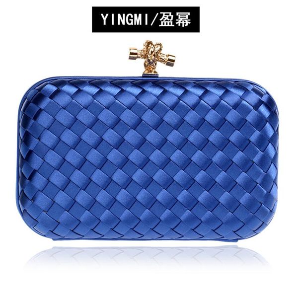 

new women's woven dinner bag banquet handbag evening bags whole280r
