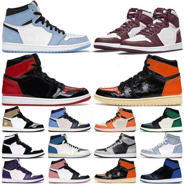 

outdoor shoes men women 1s jumpman 1 university blue bred patent military hyper royal bordeaux cactus jack prototype pink quartz mens