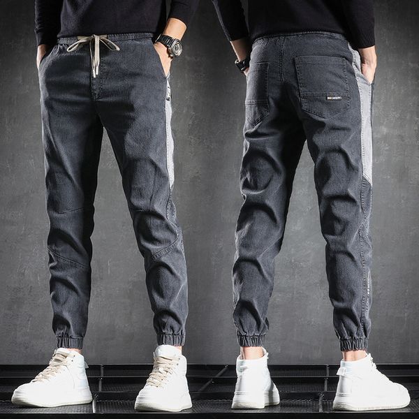

men's jeans designer men's loose spring versatile casual fashion brand work clothes pants korean harlan leggings 7xzr, Blue